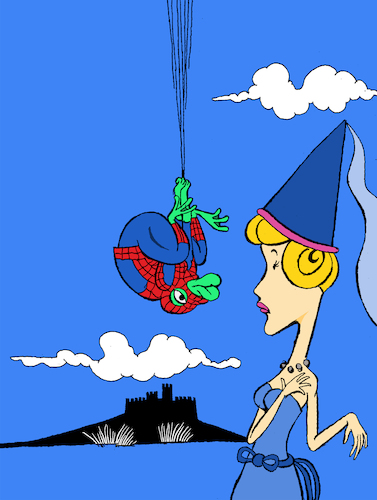 Cartoon: Spiderfrog... (medium) by berk-olgun tagged spiderfrog