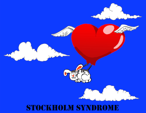 Cartoon: Stockholm Syndrome... (medium) by berk-olgun tagged stockholm,syndrome