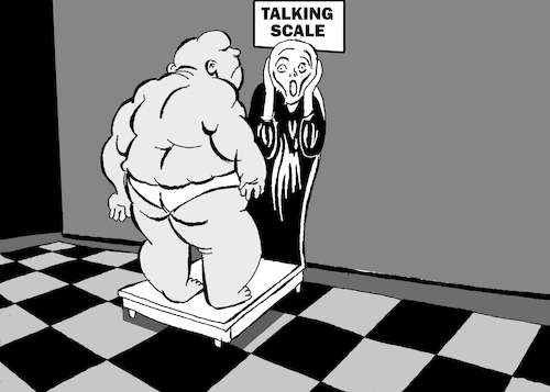 Cartoon: Talking Scale... (medium) by berk-olgun tagged talking,scale