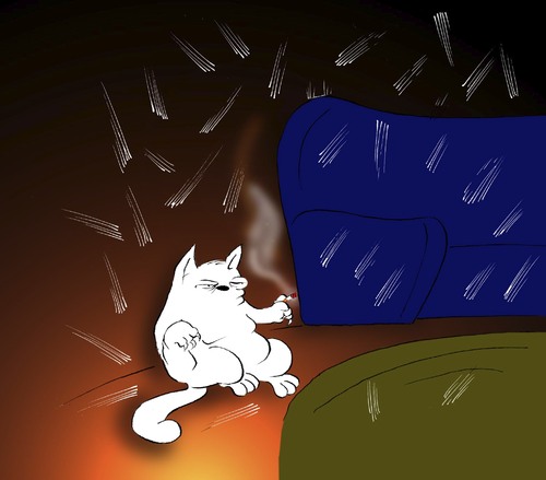 Cartoon: The Cat... (medium) by berk-olgun tagged the,cat