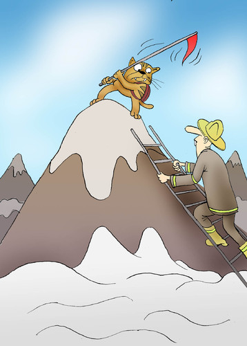 Cartoon: The Climber... (medium) by berk-olgun tagged the,climber