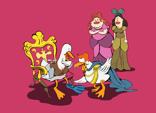 Cartoon: The Duck Prince... (medium) by berk-olgun tagged the,duck,prince