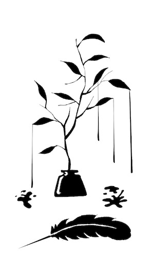 Cartoon: The Ink Vase... (medium) by berk-olgun tagged the,ink,vase