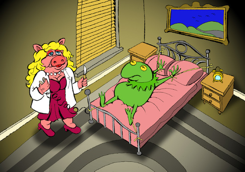 Cartoon: The Kermit Experiment... (medium) by berk-olgun tagged the,kermit,experiment