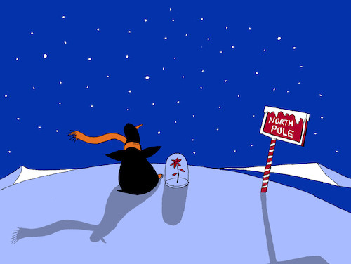 Cartoon: The Little Prince... (medium) by berk-olgun tagged north,pole