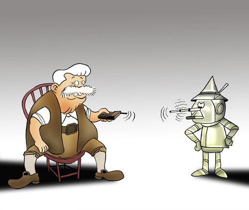 Cartoon: The Modern Gepetto... (medium) by berk-olgun tagged modern,the,gepetto