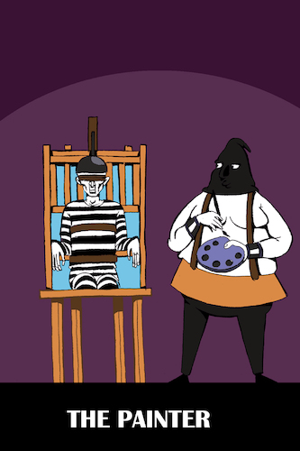 Cartoon: The Painter... (medium) by berk-olgun tagged the,painter