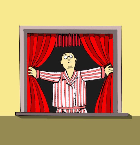 Cartoon: Theatre... (medium) by berk-olgun tagged theatre