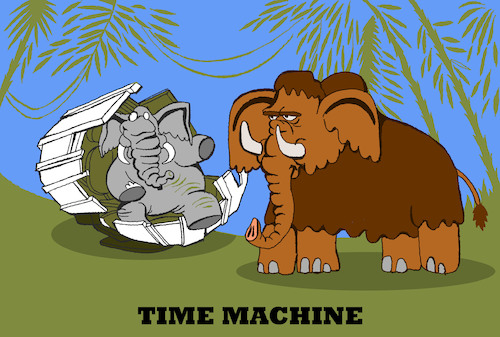 Cartoon: Time Machine... (medium) by berk-olgun tagged time,machine