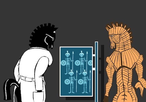 Cartoon: Trojan Horse... (medium) by berk-olgun tagged trojan,horse
