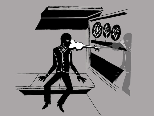 Cartoon: Violinist... (medium) by berk-olgun tagged violinist