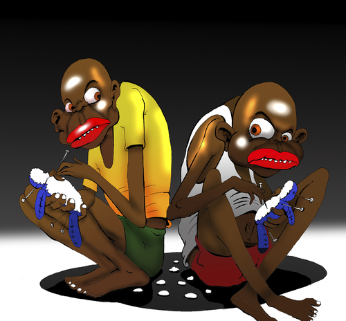 Cartoon: Voodoo Brothers... (medium) by berk-olgun tagged voodoo,brothers