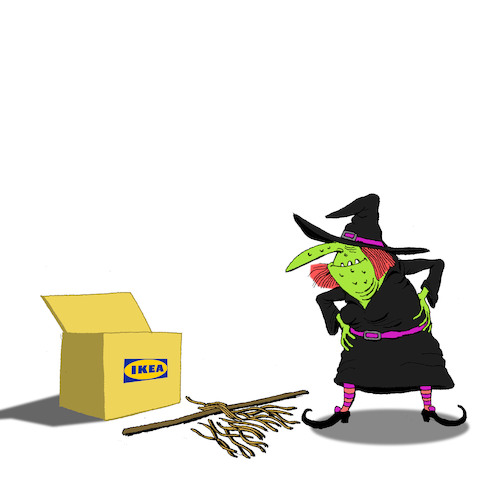 Cartoon: Witch Broom... (medium) by berk-olgun tagged witch,broom