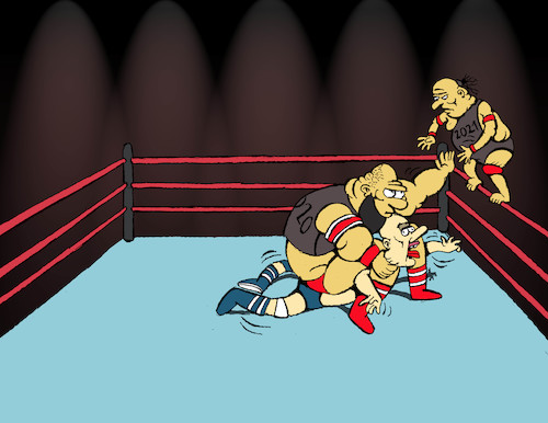 Cartoon: WWE... (medium) by berk-olgun tagged wwe