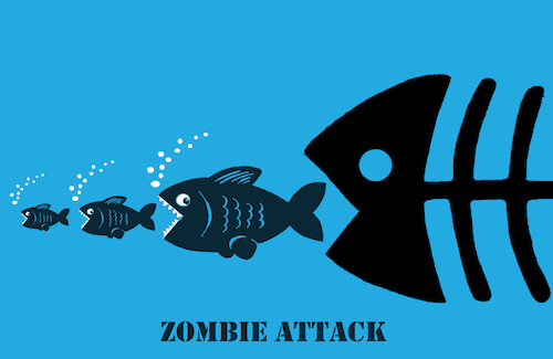 Cartoon: Zombie Attack... (medium) by berk-olgun tagged zombie,attack