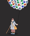 Cartoon: Balloon Seller... (small) by berk-olgun tagged balloon,seller