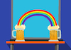 Cartoon: Beer and the Rainbow... (small) by berk-olgun tagged beer,and,the,rainbow