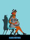 Cartoon: Blues Mother... (small) by berk-olgun tagged blues,mother