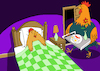 Cartoon: Breakfast in Bed... (small) by berk-olgun tagged breakfast,in,bed