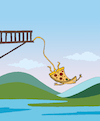 Cartoon: Bungee Jumping... (small) by berk-olgun tagged bungee,jumping