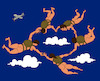 Cartoon: Dance in the Sky... (small) by berk-olgun tagged dance,in,the,sky