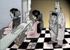 Cartoon: Dedicated to Rene-Magritte.. (small) by berk-olgun tagged dedicated,to,rene,magritte