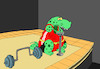 Cartoon: Dinosaur Olympics... (small) by berk-olgun tagged dinosaur,olympics