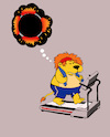 Cartoon: Fat Lion... (small) by berk-olgun tagged fat,lion