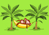 Cartoon: Hammock... (small) by berk-olgun tagged hammock