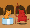 Cartoon: Hellcat... (small) by berk-olgun tagged hellcat
