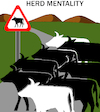 Cartoon: Herd Mentality... (small) by berk-olgun tagged herd,mentality