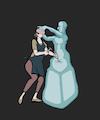 Cartoon: Making a Sculpture... (small) by berk-olgun tagged making,sculpture