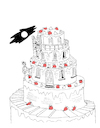 Cartoon: Marriage Cake... (small) by berk-olgun tagged marriage,cake