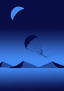 Cartoon: Moon Parachute... (small) by berk-olgun tagged moon,parachute
