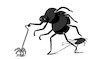 Cartoon: Old Spider... (small) by berk-olgun tagged old,spider