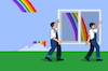 Cartoon: Rainbow... (small) by berk-olgun tagged rainbow
