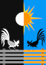 Cartoon: Rooster Fight... (small) by berk-olgun tagged rooster,fight