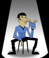 Cartoon: Spock The Ventriloquist.. (small) by berk-olgun tagged mr,spock