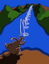Cartoon: Stone Skipping... (small) by berk-olgun tagged stone,skipping