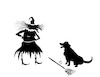 Cartoon: The Witchs Dog... (small) by berk-olgun tagged dog