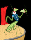 Cartoon: To Be Mantis... (small) by berk-olgun tagged to,be,mantis