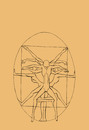 Cartoon: Vitruvian Face... (small) by berk-olgun tagged vitruvian,face