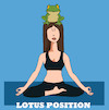 Cartoon: Yoga For Frog... (small) by berk-olgun tagged lotus,position