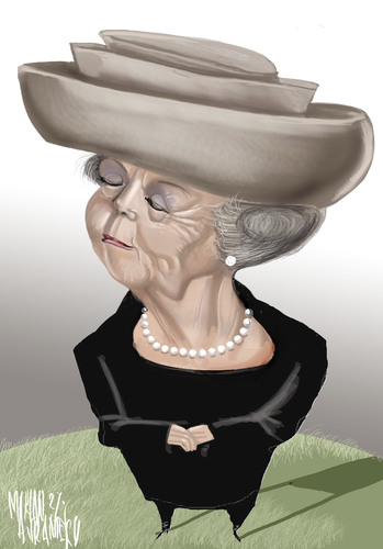 Cartoon: BEATRIX (medium) by Marian Avramescu tagged mmmmmmm