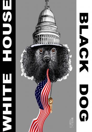 Cartoon: BLACK DOG (medium) by Marian Avramescu tagged mav