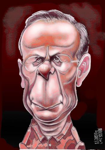 Cartoon: DONALD RUMSFELD (medium) by Marian Avramescu tagged mav