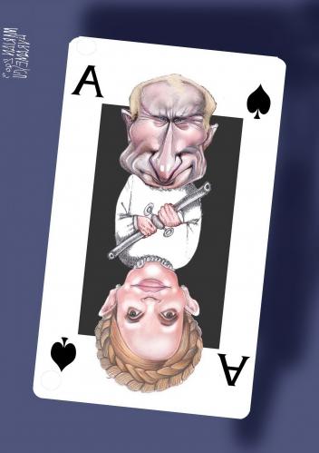 Cartoon: gas aces (medium) by Marian Avramescu tagged mav