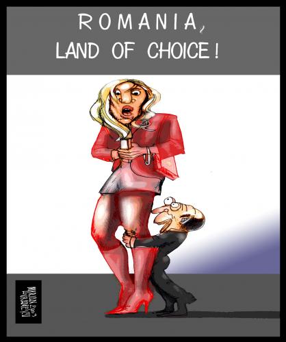 Cartoon: land of choice (medium) by Marian Avramescu tagged romania