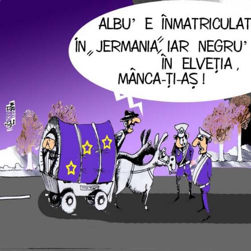 Cartoon: RO EU (medium) by Marian Avramescu tagged ro,eu