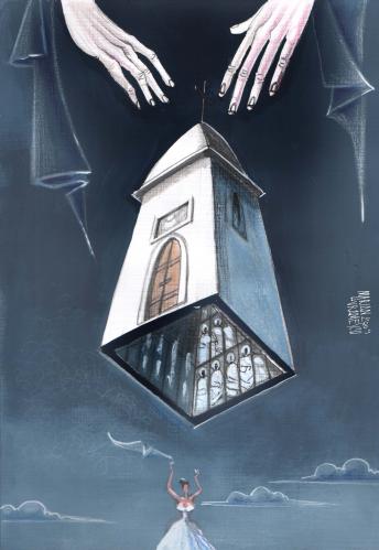 Cartoon: THE BRIDE (medium) by Marian Avramescu tagged the,bride